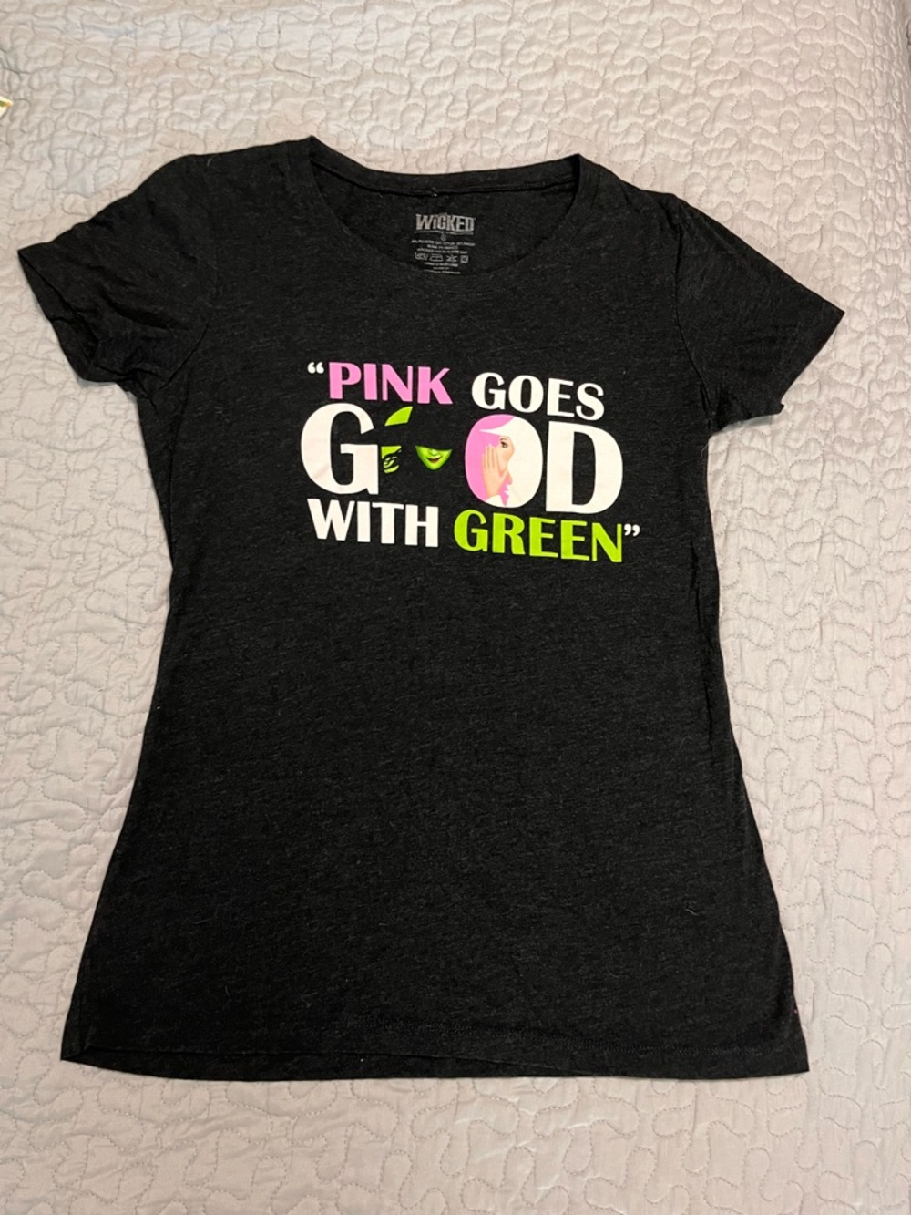 Black Kids Graphic Tee - "Pink Goes Good With Green"